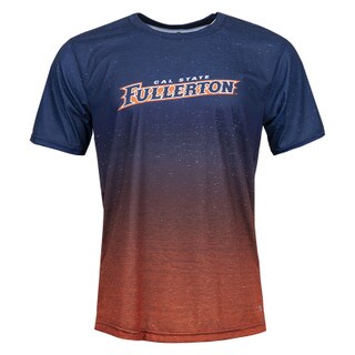 Cal State Fullerton Ombre Performance Tee - Navy